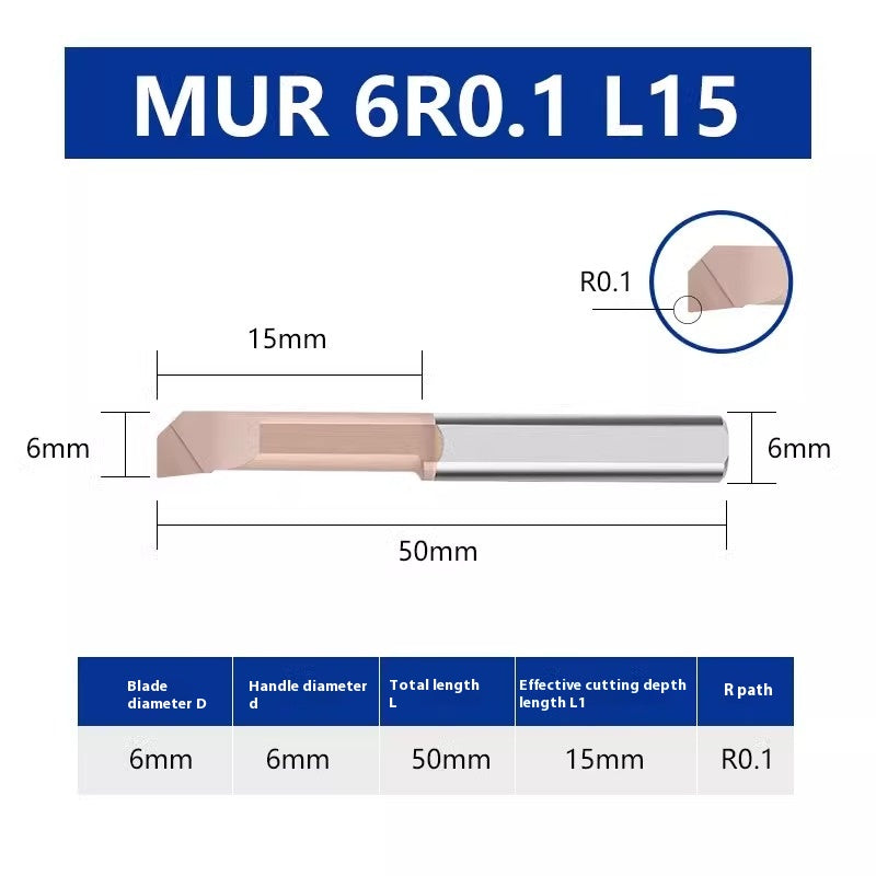 1130-MUR Small Bore Bore Cutter Small Bore Boring Bar Integral Tungsten Carbide SBUR6 90 Degree Flat Bottom Small Bore Bore Cutter Shandong Denso Pricision Tools Co.,Ltd.